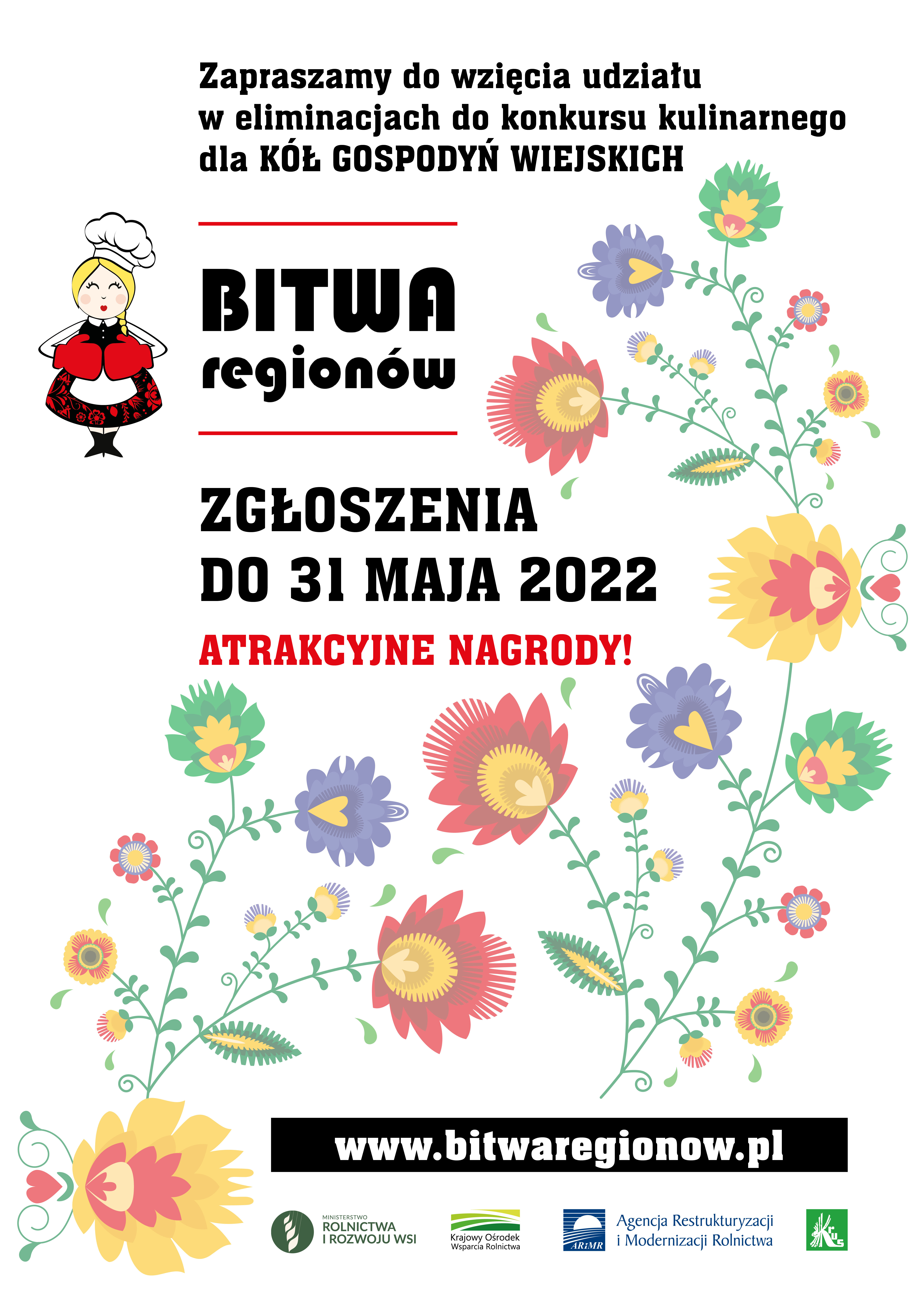 Bitwa regionów konkurs dla Kół Gospodyń Wiejskich plakat