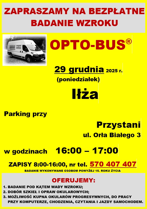 Bezpłatne badanie wzroku.