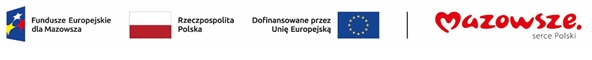 Logotypy Fundusz UE Mazowsze