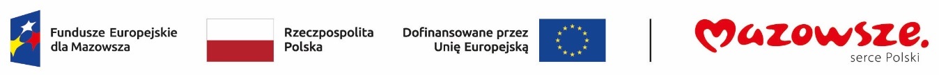 Logotypy Fundusze UE Mazowsze